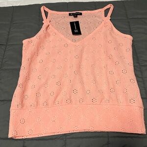 INC Peach Lace Women's Top